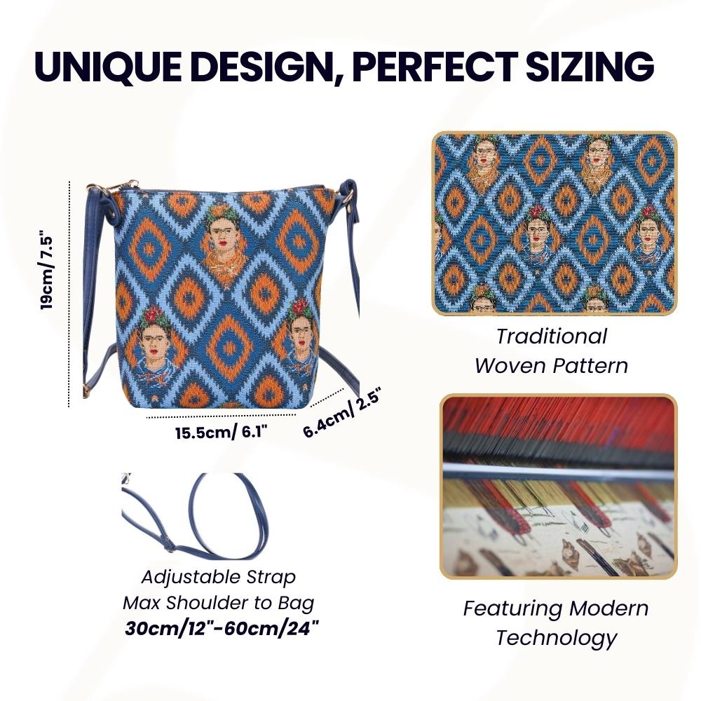 Frida Kahlo Blue Sling Bag