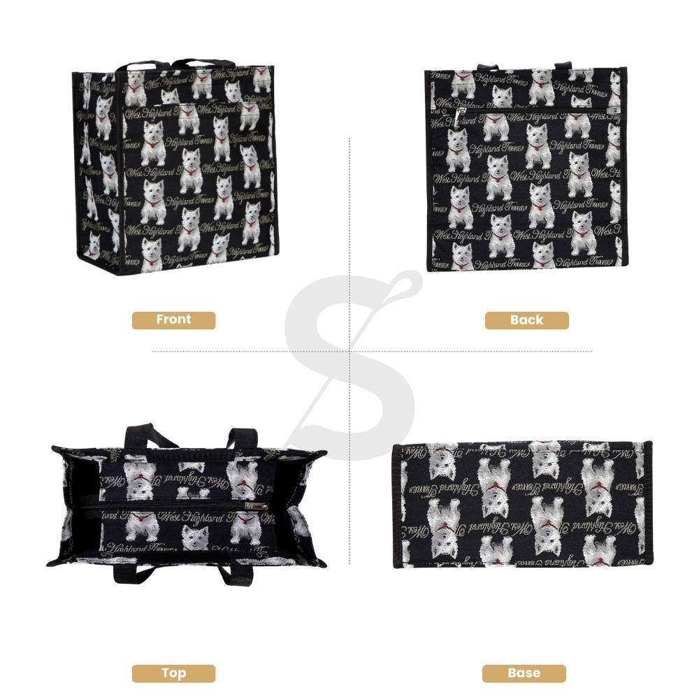 Westie Dog Shopper Bag