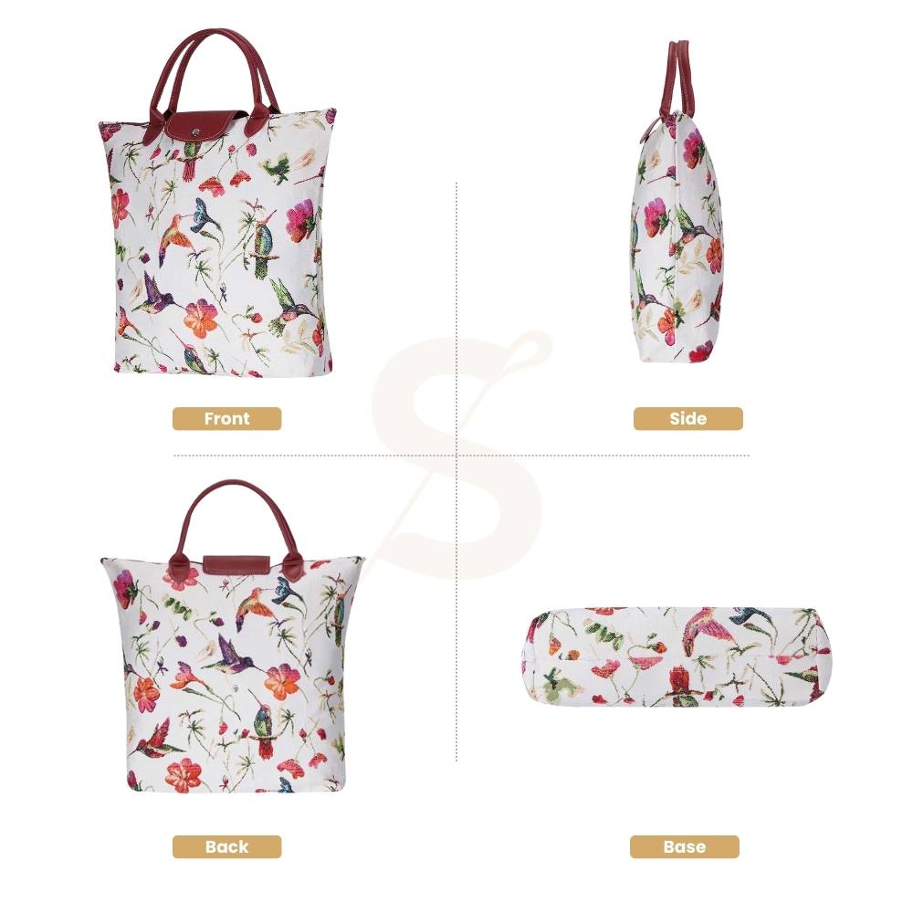 Hummingbird Foldaway Grocery Bag