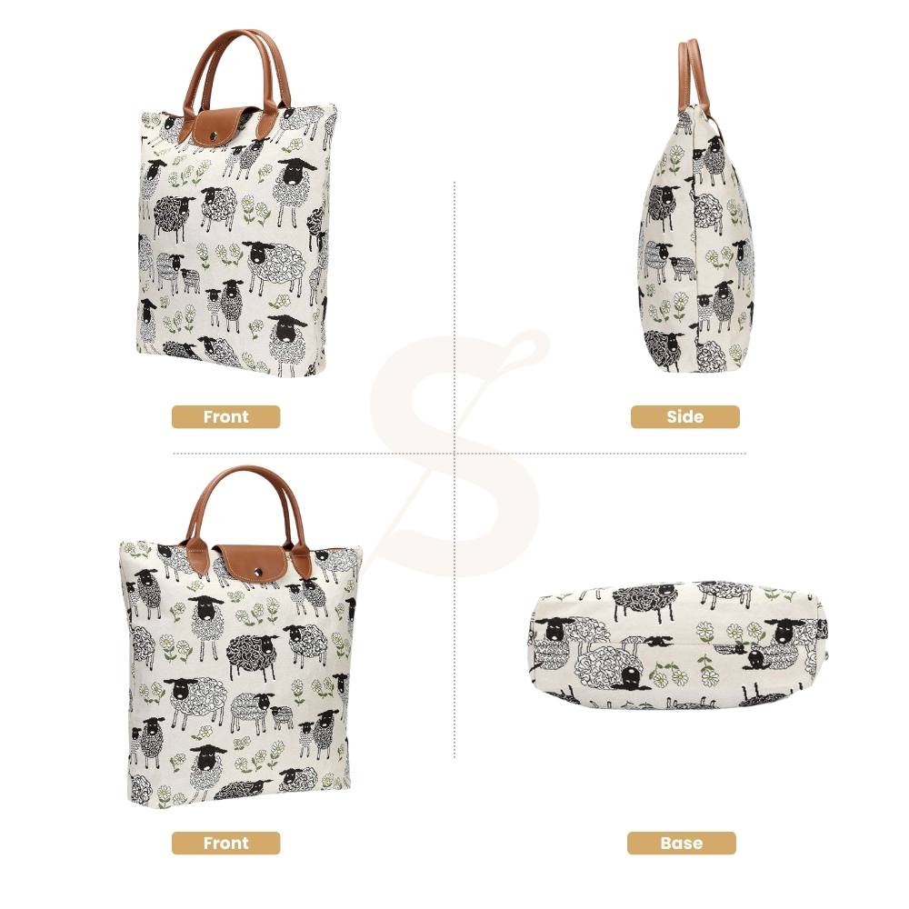 Spring Lamb Foldaway Shopping Bag
