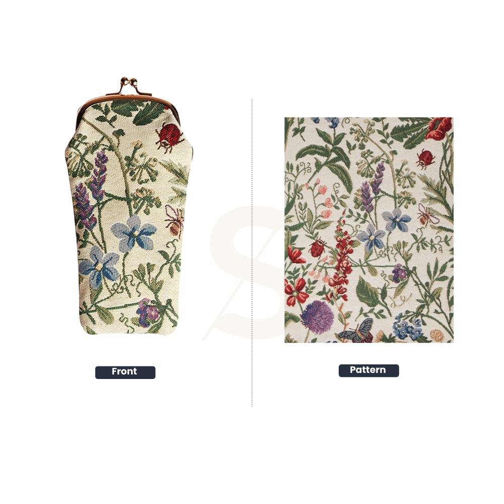 Morning Garden Floral Glasses Pouch/ Case