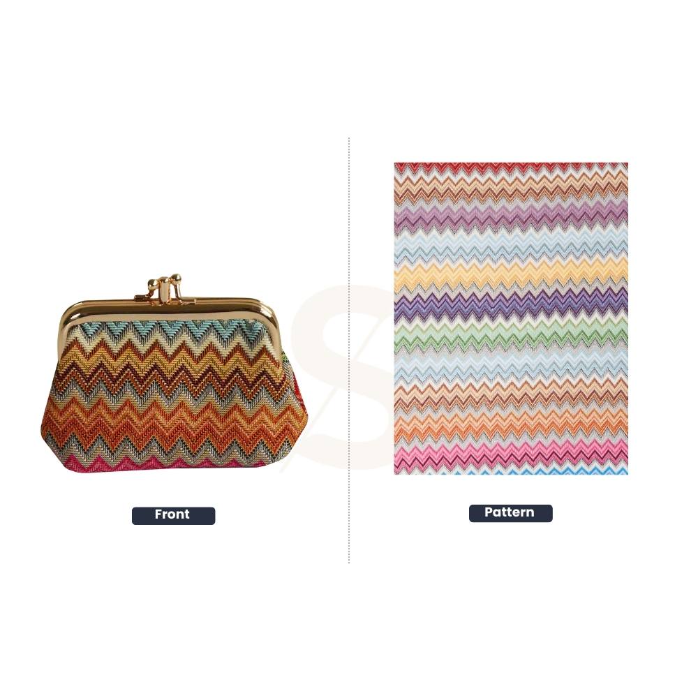Multicolor Triangle Frame Purse for Coins