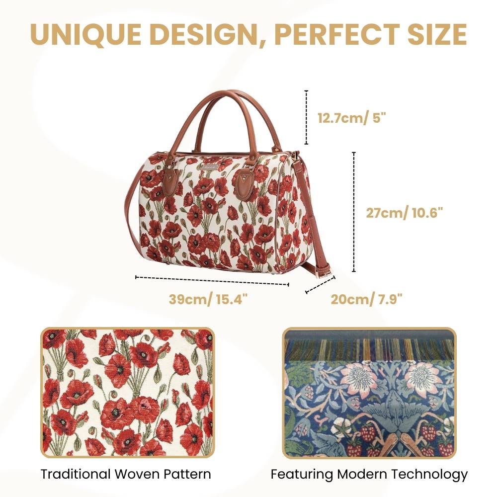 Poppy Red Travel Bag