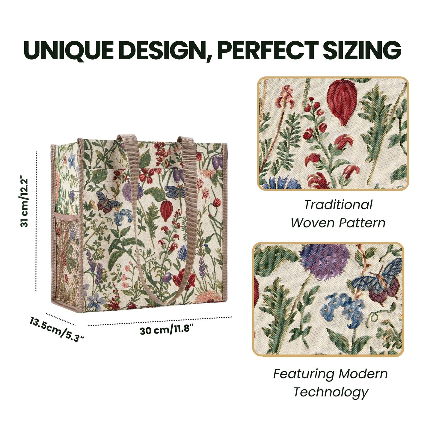 Morning Garden Floral Shopper Bag