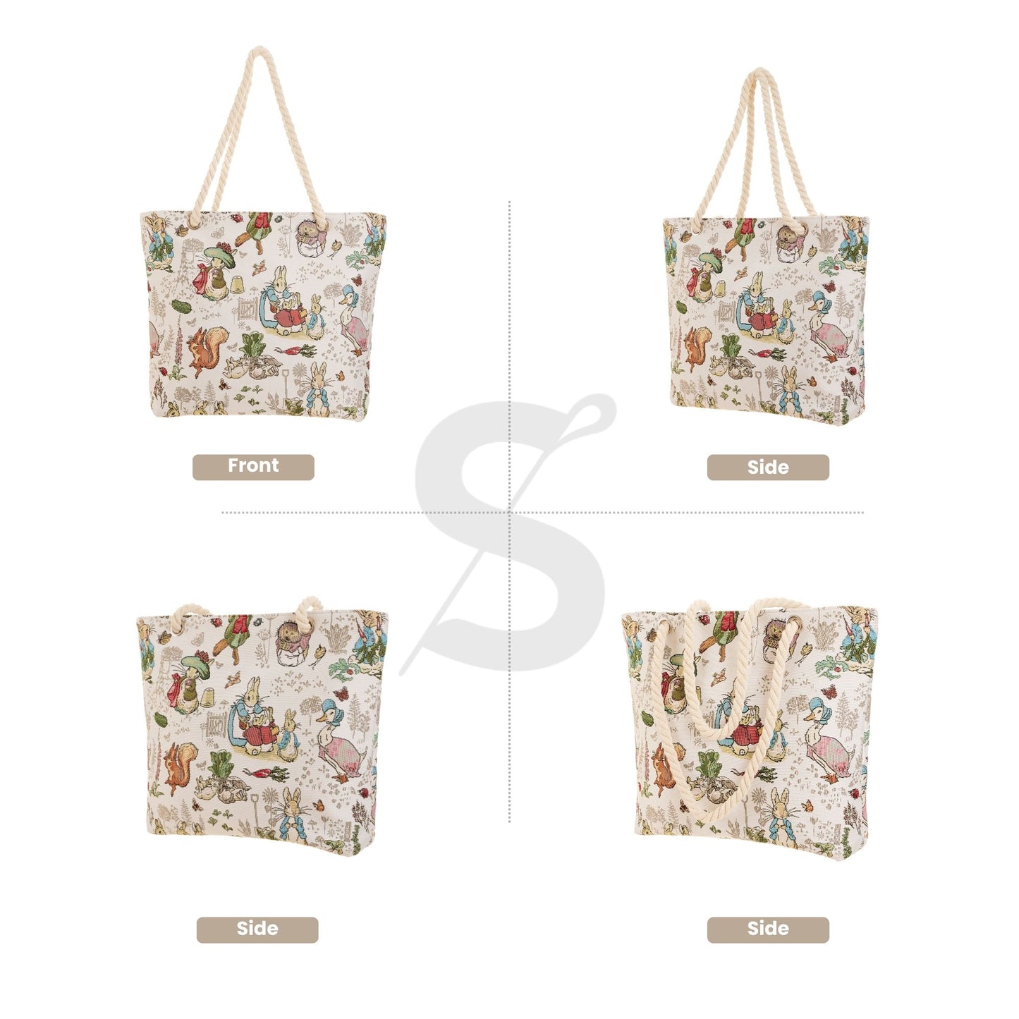 Peter Rabbit Rope Tote Beach Bag