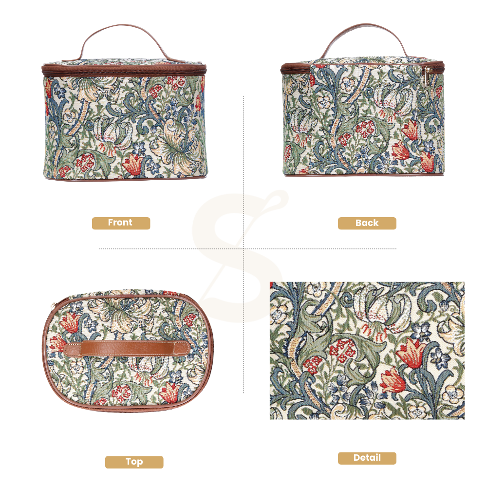 William Morris Golden Lily Toiletry Bag/ Toiletries Organizer