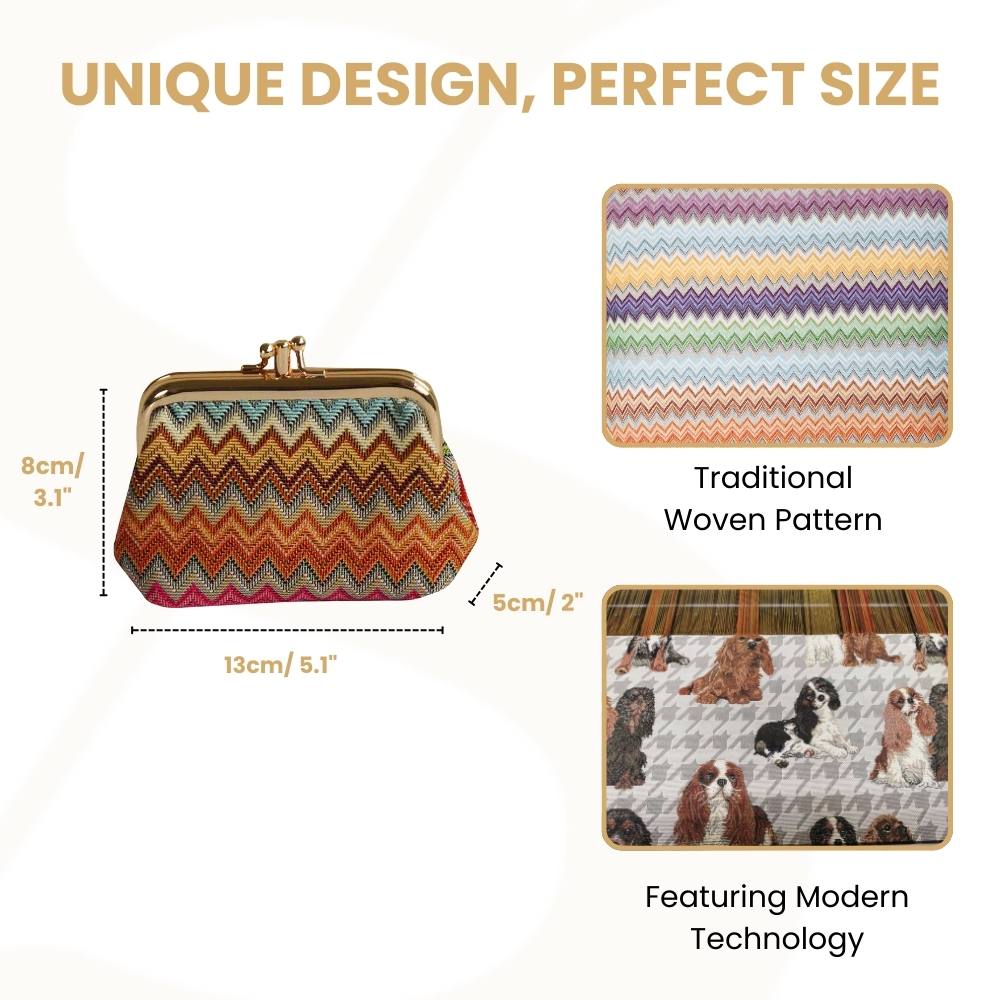 Multicolor Triangle Frame Purse for Coins