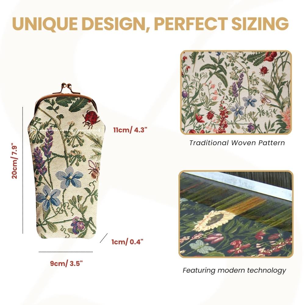 Morning Garden Floral Glasses Pouch/ Case