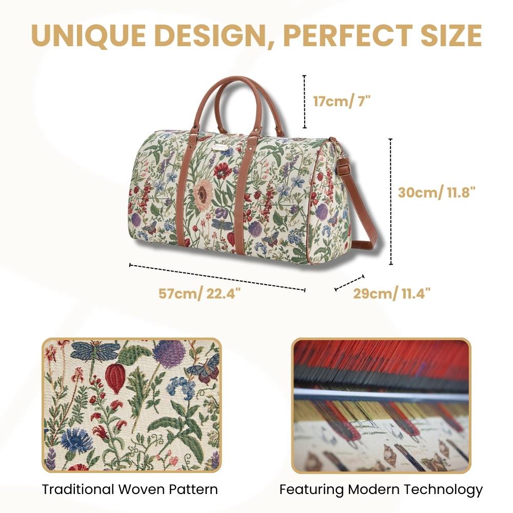 Morning Garden Floral Big Holdall/Duffel Bag