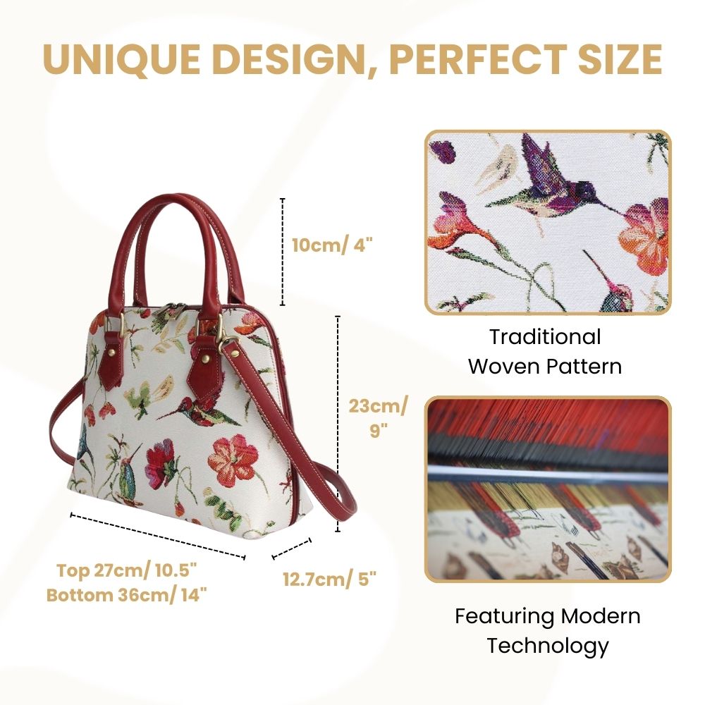 Hummingbird Convertible Top Handle Purse Handbag