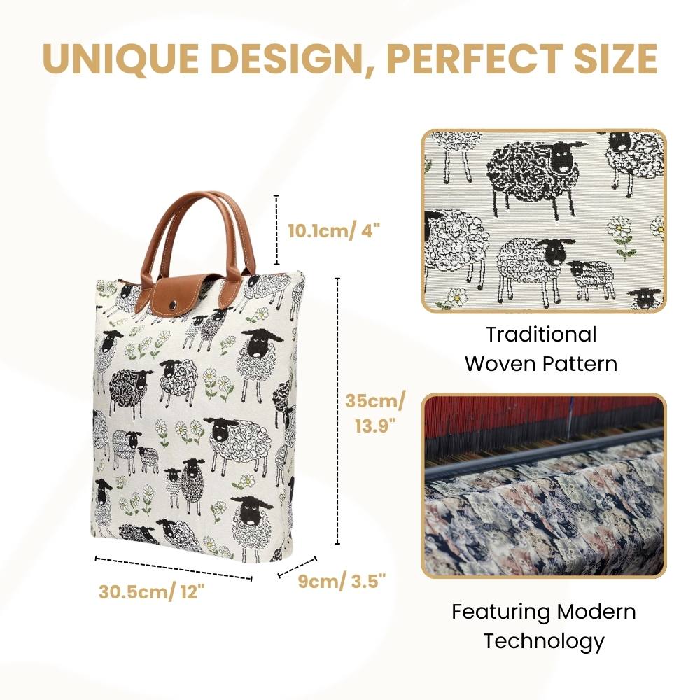 Spring Lamb Foldaway Shopping Bag
