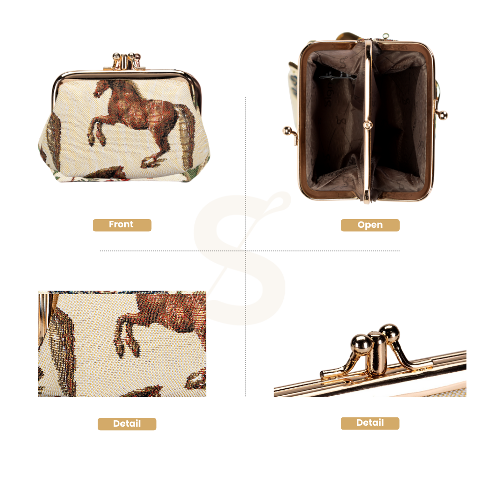 Whistlejacket Horse Frame Purse for Coins