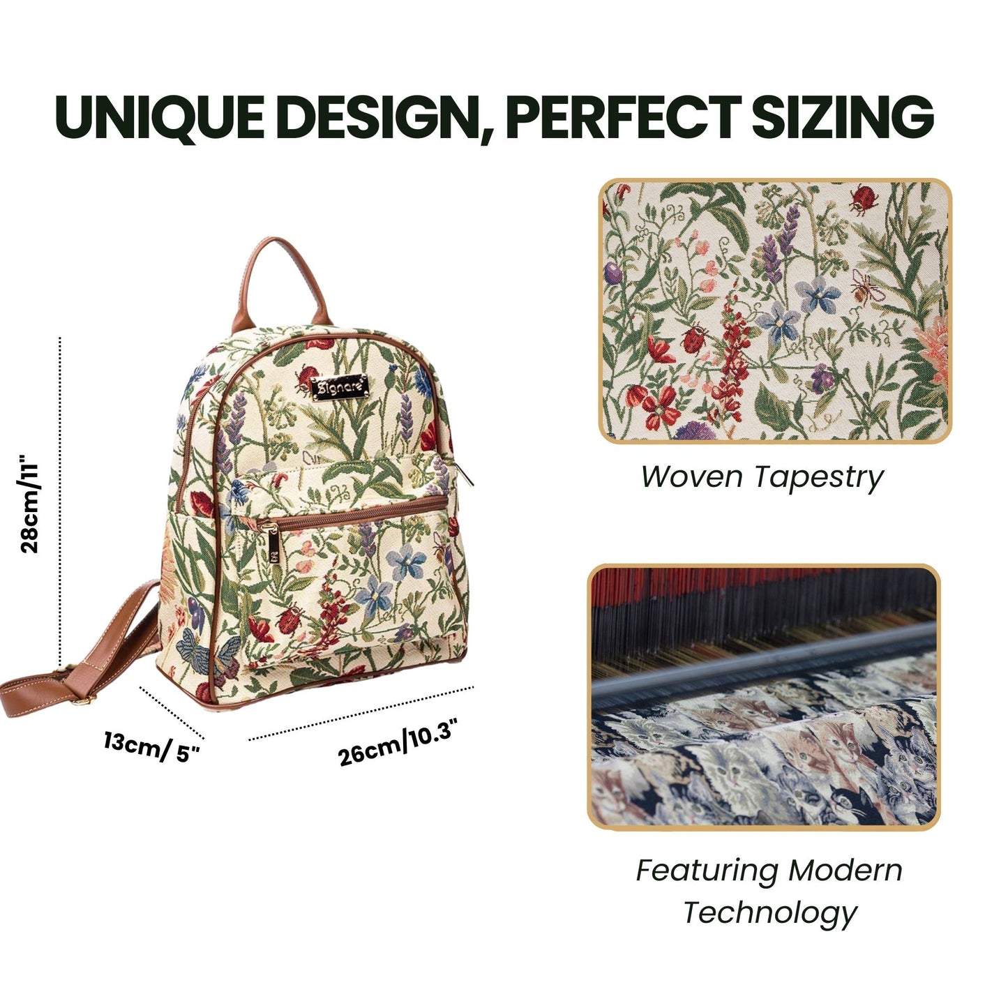 Morning Garden Floral Daypack Backpack