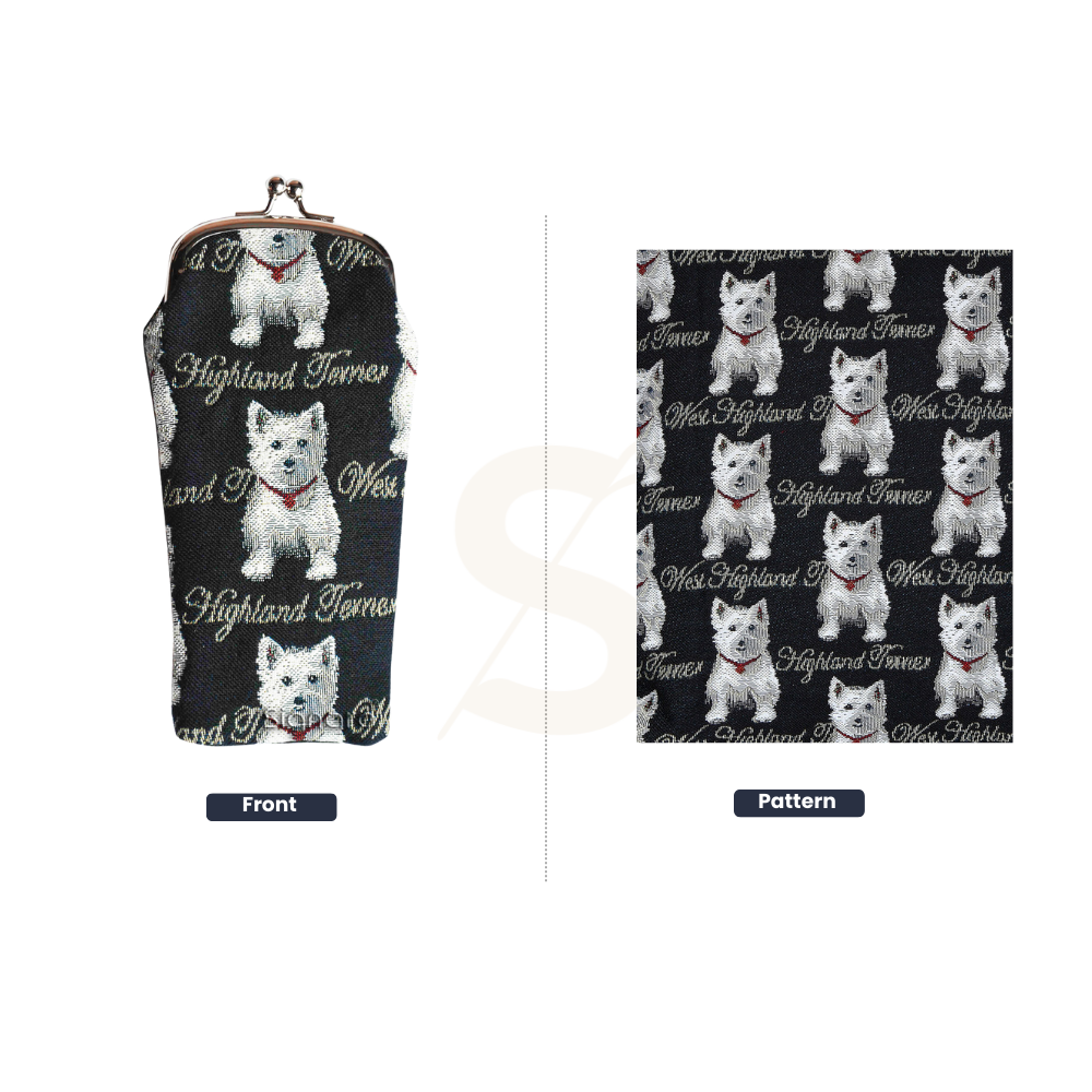 Westie Dog Glasses Pouch/ Case