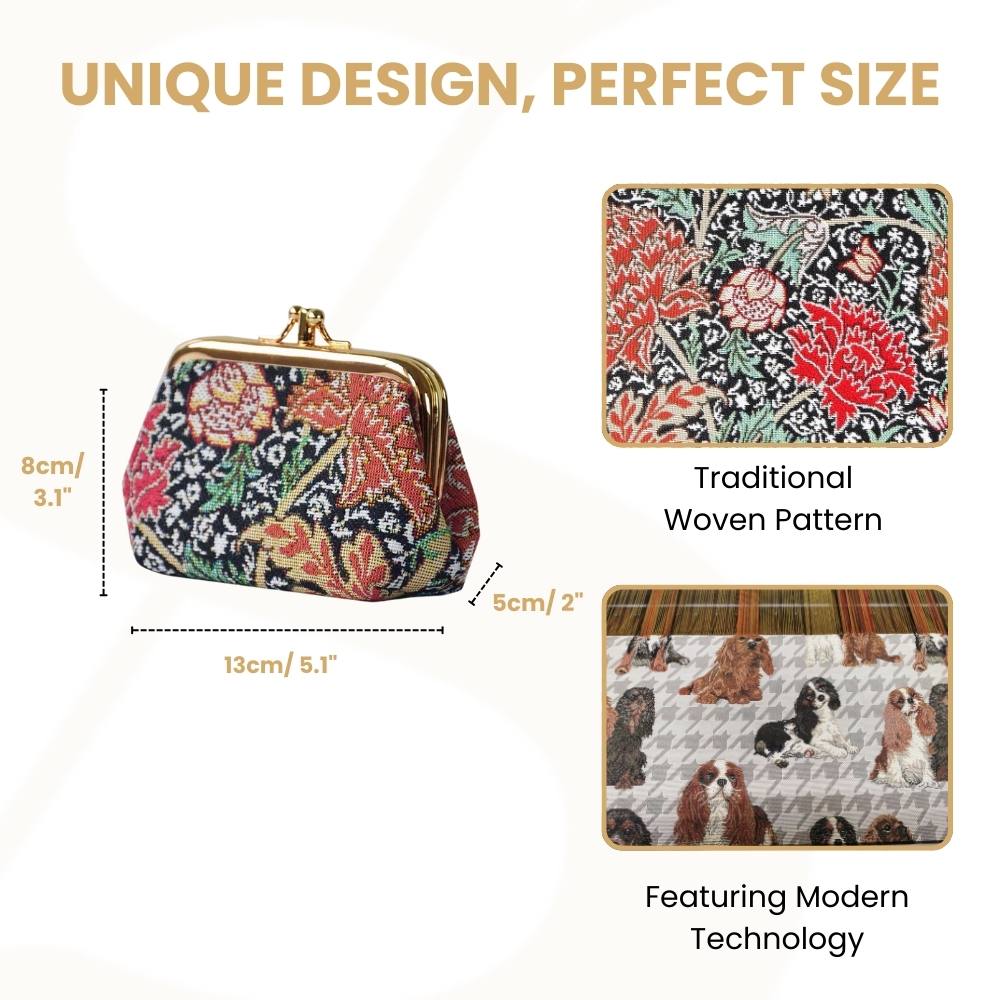 William Morris The Cray Coin Clasp Frame Purse Wallet