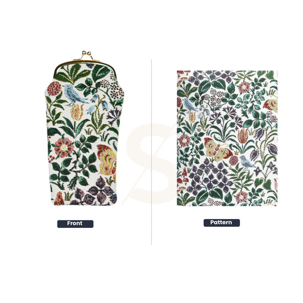 Charles Voysey Spring Flower Glasses Pouch/ Case