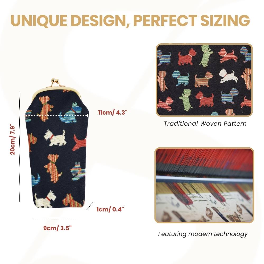 Playful Puppy Glasses Pouch/ Case