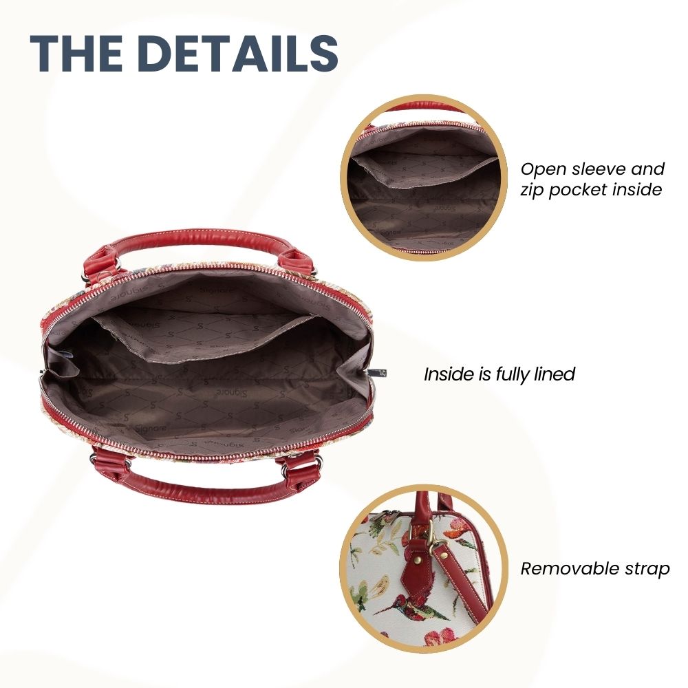 Hummingbird Convertible Top Handle Purse Handbag