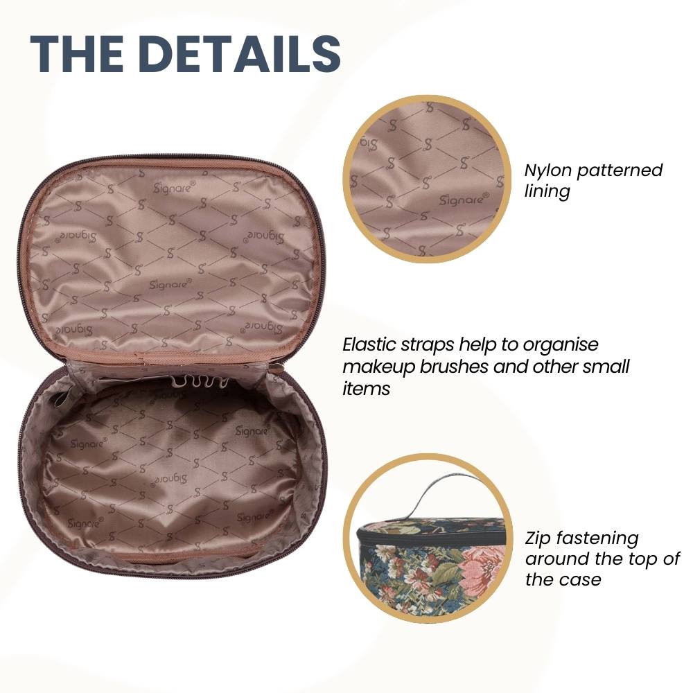 Peony Floral Toiletry Bag/ Toiletries Organizer