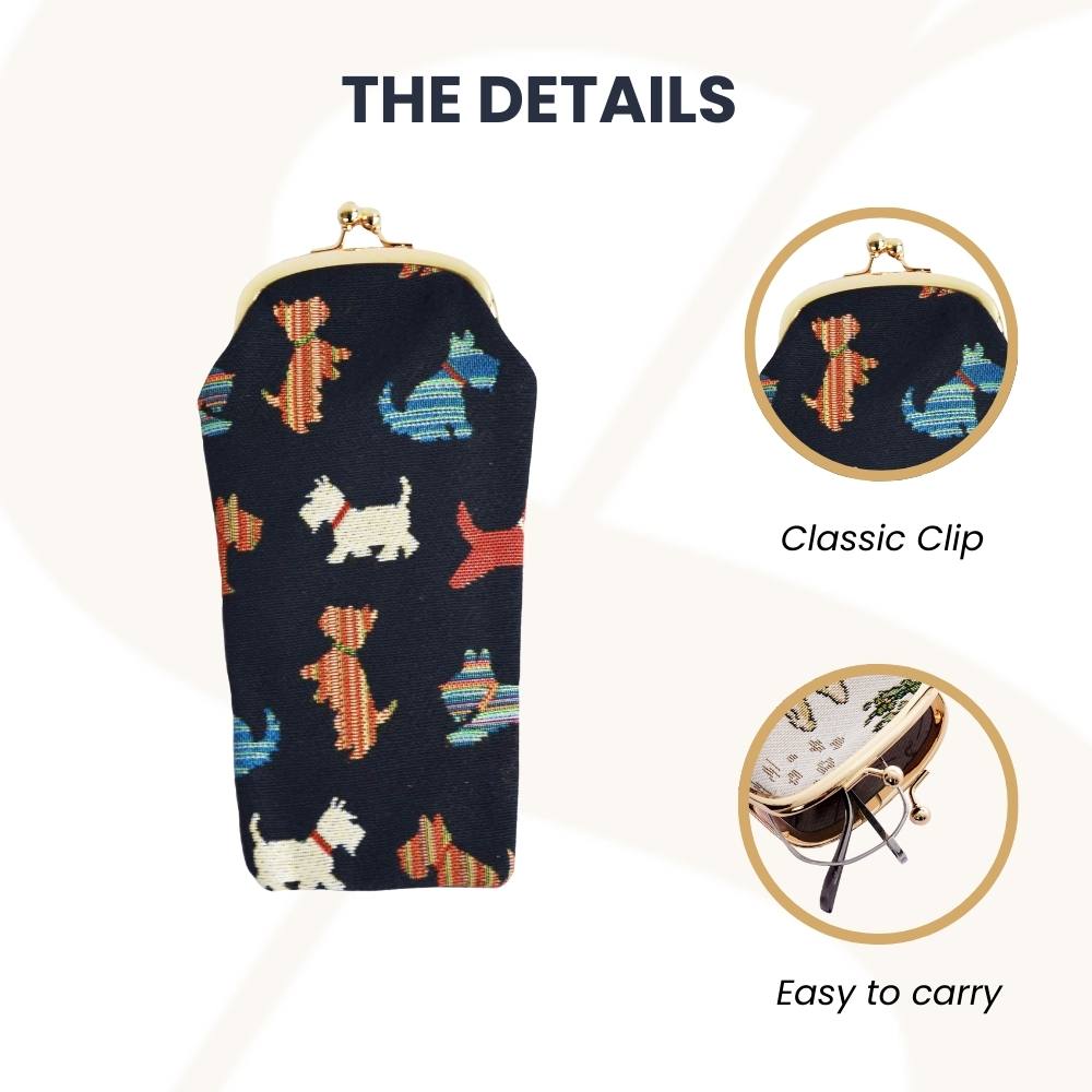 Playful Puppy Glasses Pouch/ Case