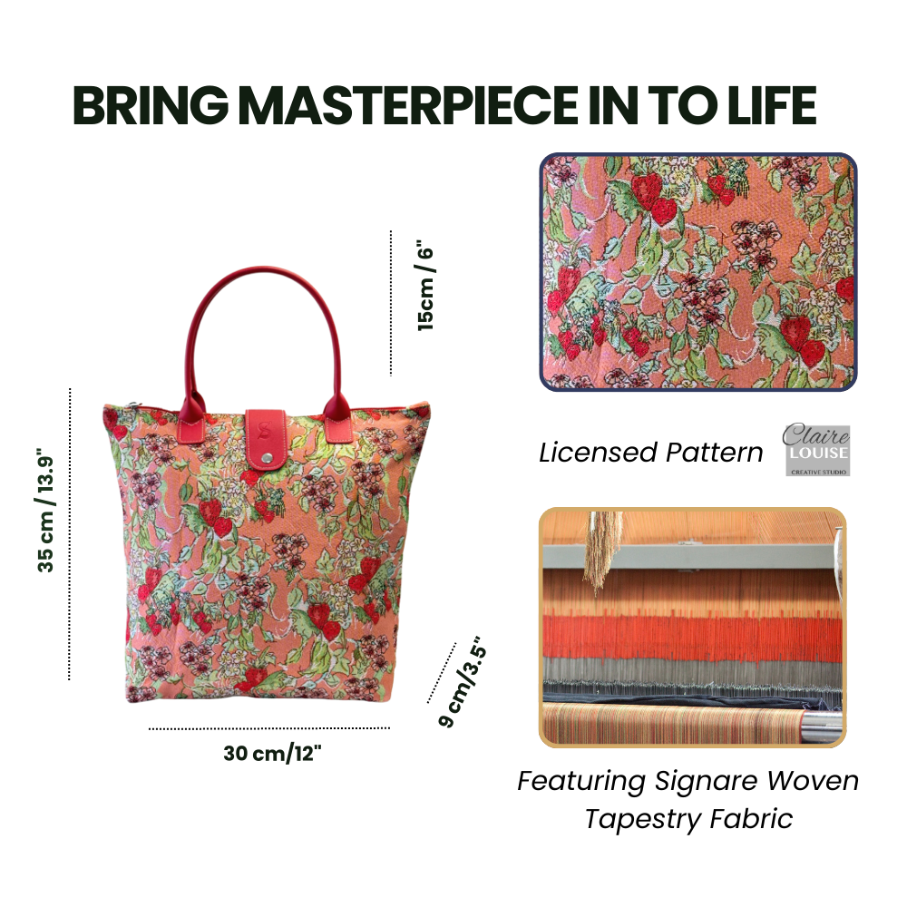 Wild Strawberry Folding Bag