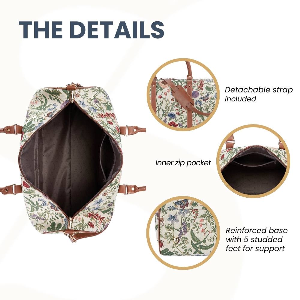Morning Garden Floral Big Holdall/Duffel Bag