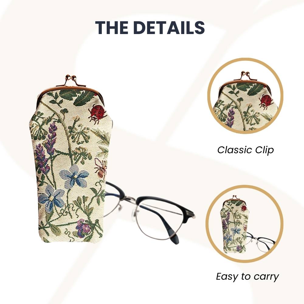 Morning Garden Floral Glasses Pouch/ Case