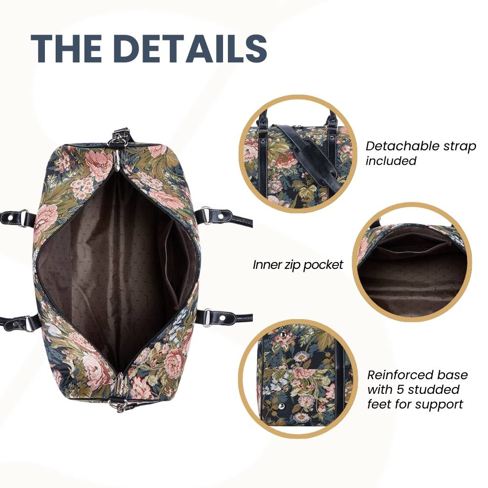 Peony Floral Big Holdall/Duffel Bag