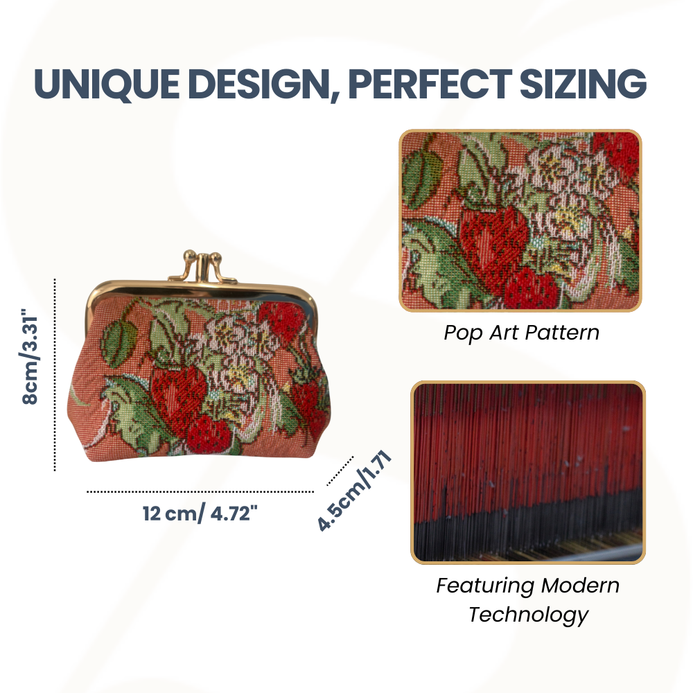 Wild Strawberry Coin Clasp Frame Purse