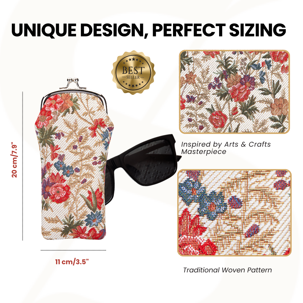 Flower Meadow Floral Glasses Pouch/ Case