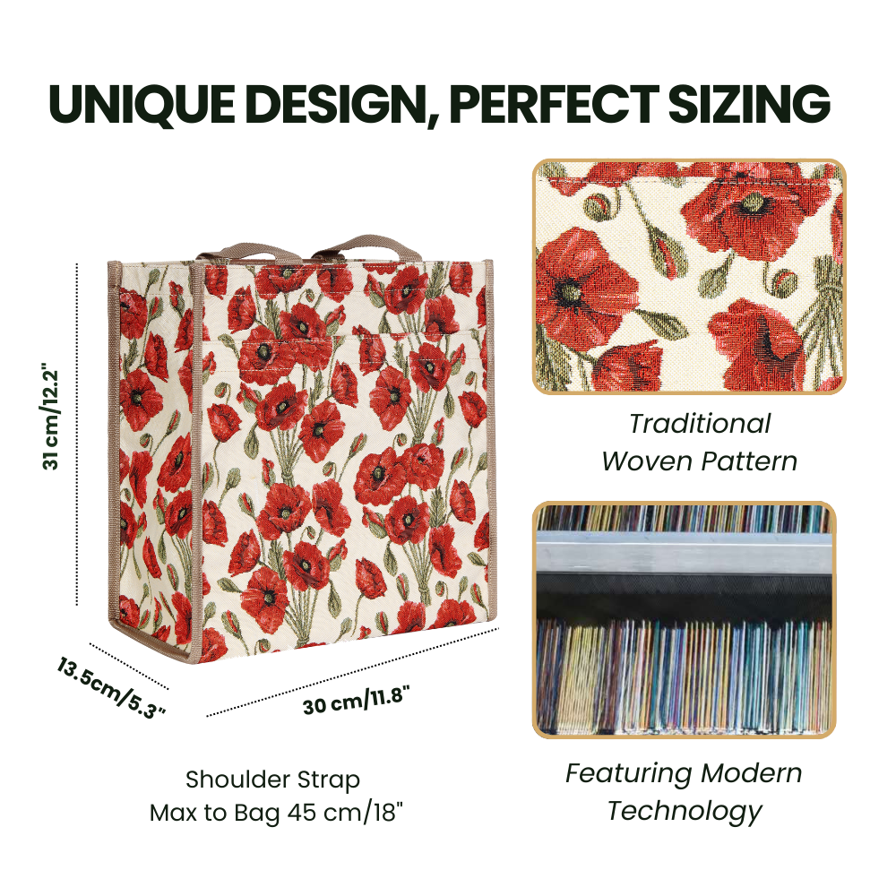 Poppy Red Shopper Bag