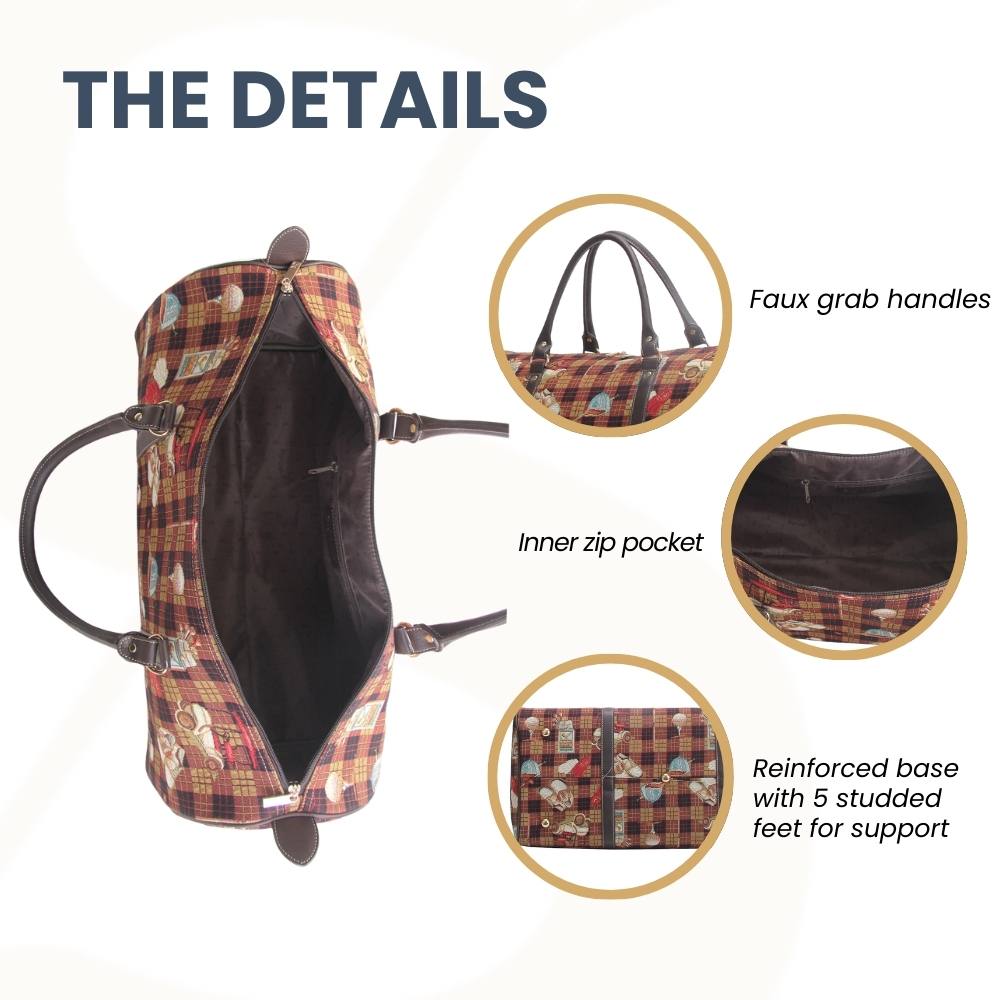 Golf Sport Design Brown Big Holdall/Duffel Bag