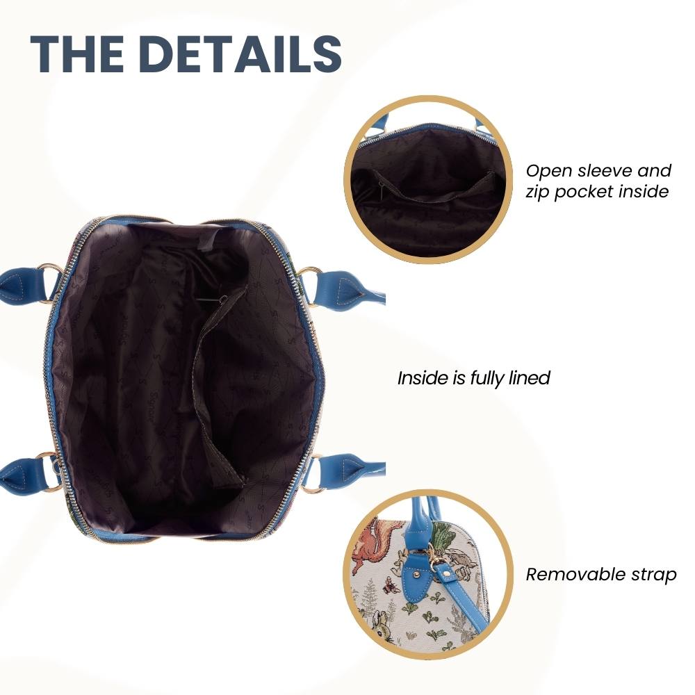 Peter Rabbit Convertible Top Handle Purse Handbag
