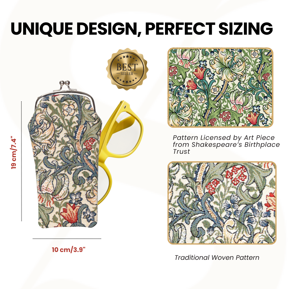 William Morris Golden Lily Glasses Pouch/ Case