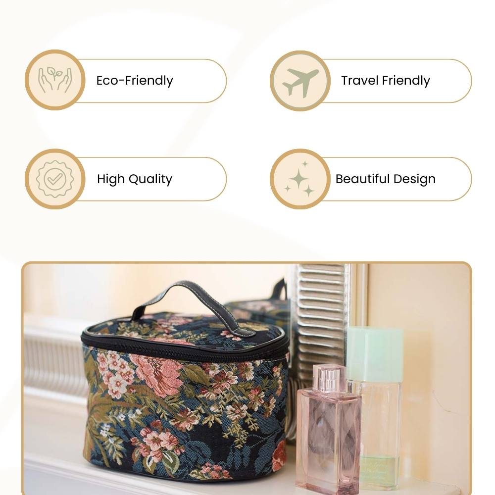 Peony Floral Toiletry Bag/ Toiletries Organizer