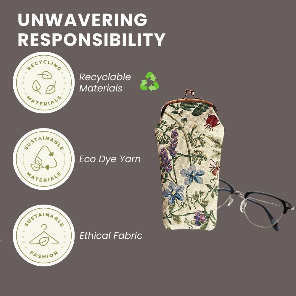 Morning Garden Floral Glasses Pouch/ Case