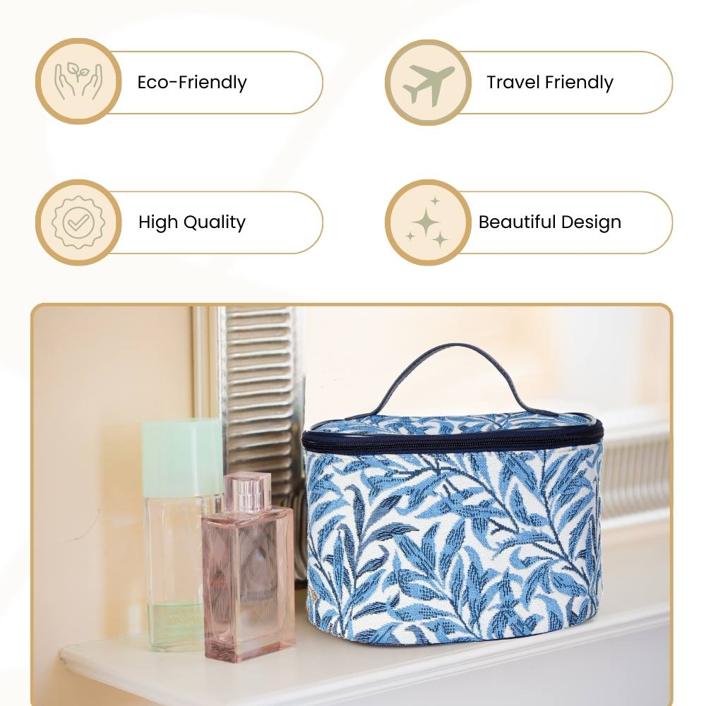 William Morris Willow Bough Blue Toiletry Bag/ Toiletries Organizer