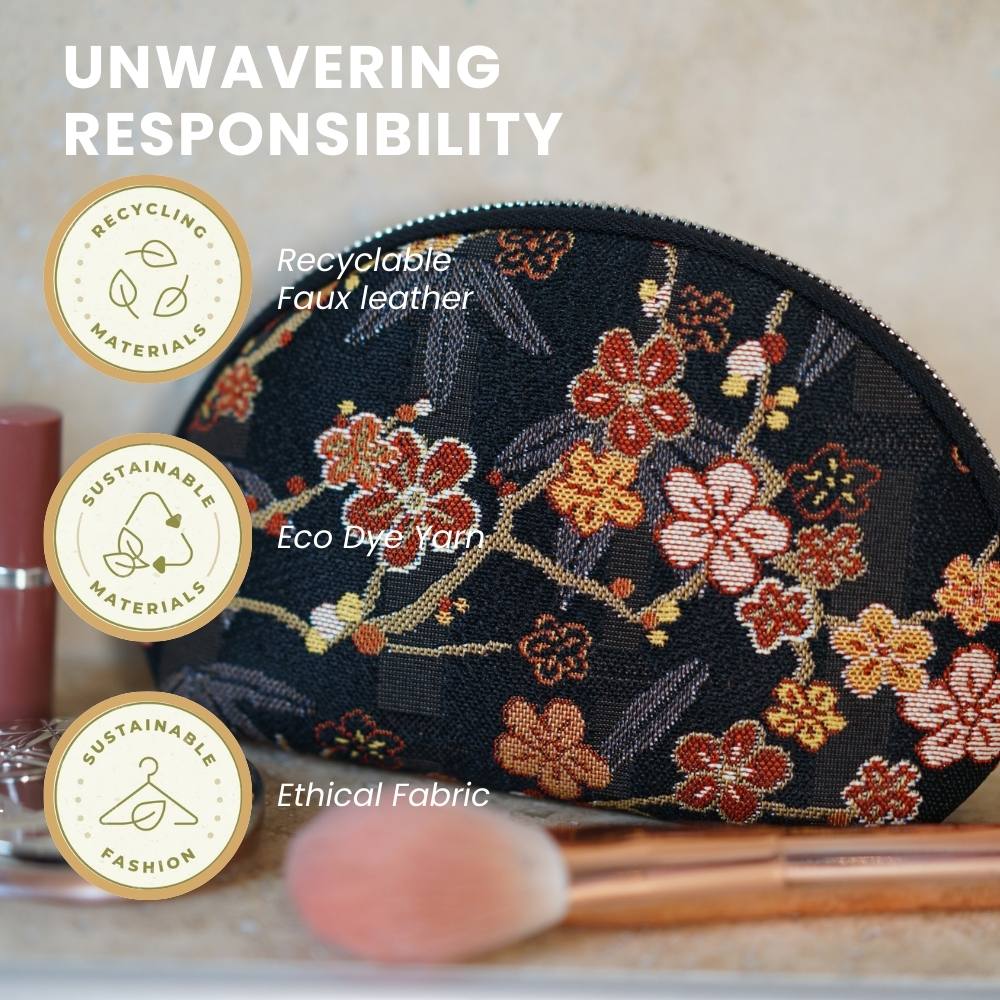 Ume Sakura V&A Licensed Cosmetic Make Up Bag