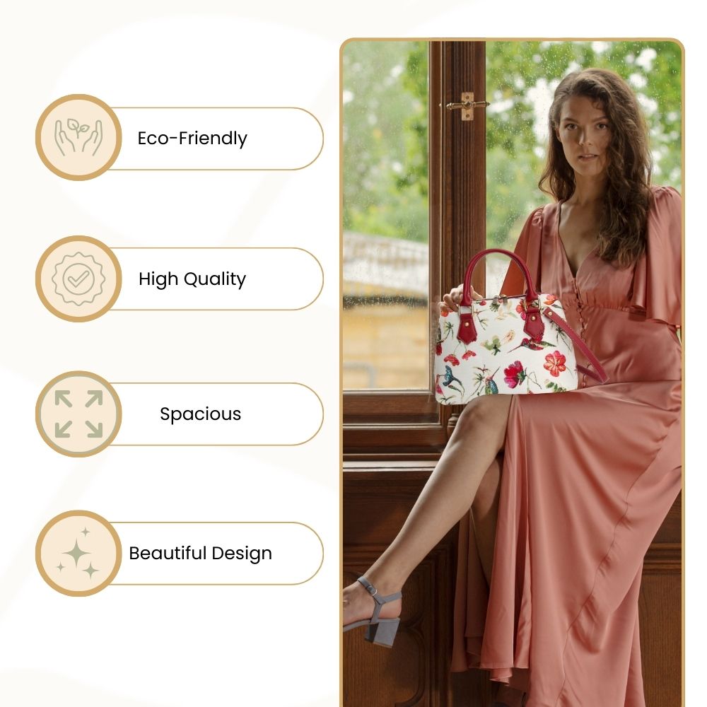 Hummingbird Convertible Top Handle Purse Handbag