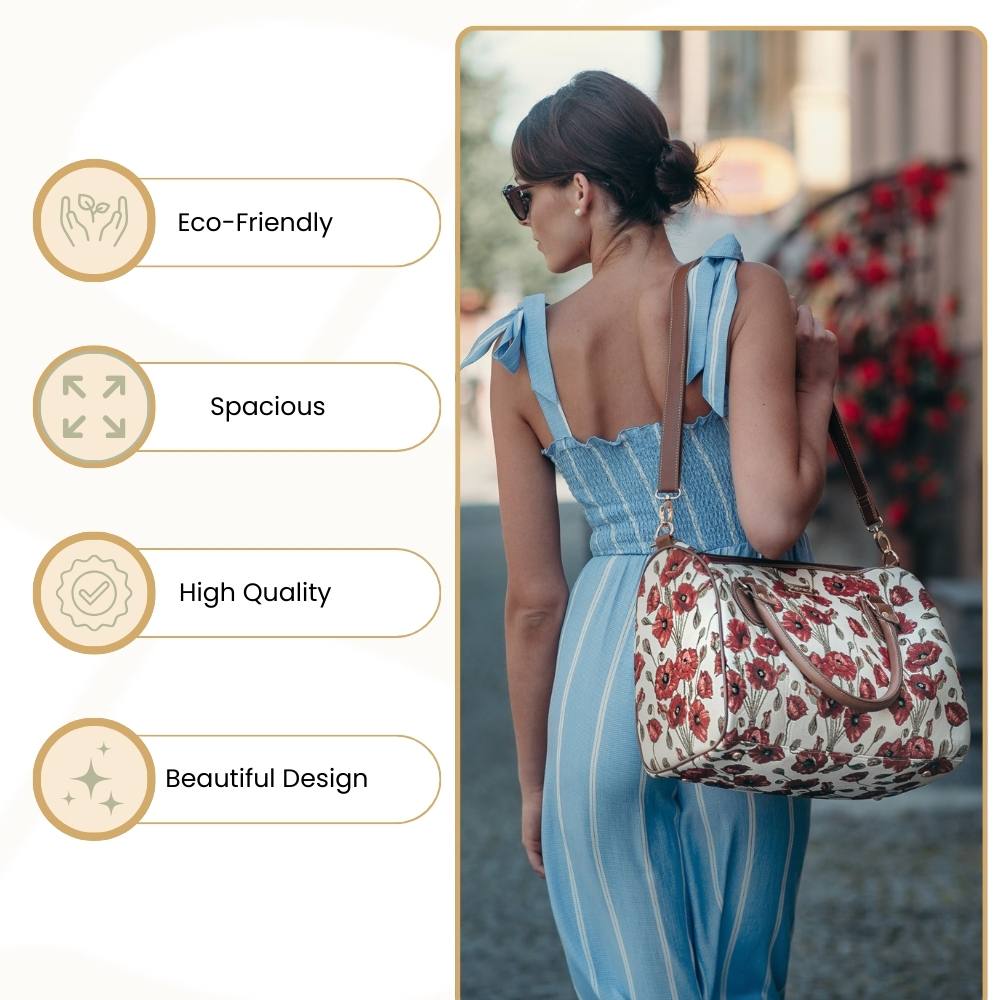 Poppy Red Travel Bag