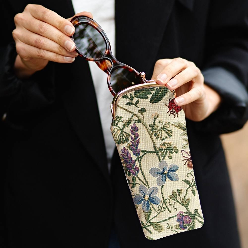 Morning Garden Floral Glasses Pouch/ Case