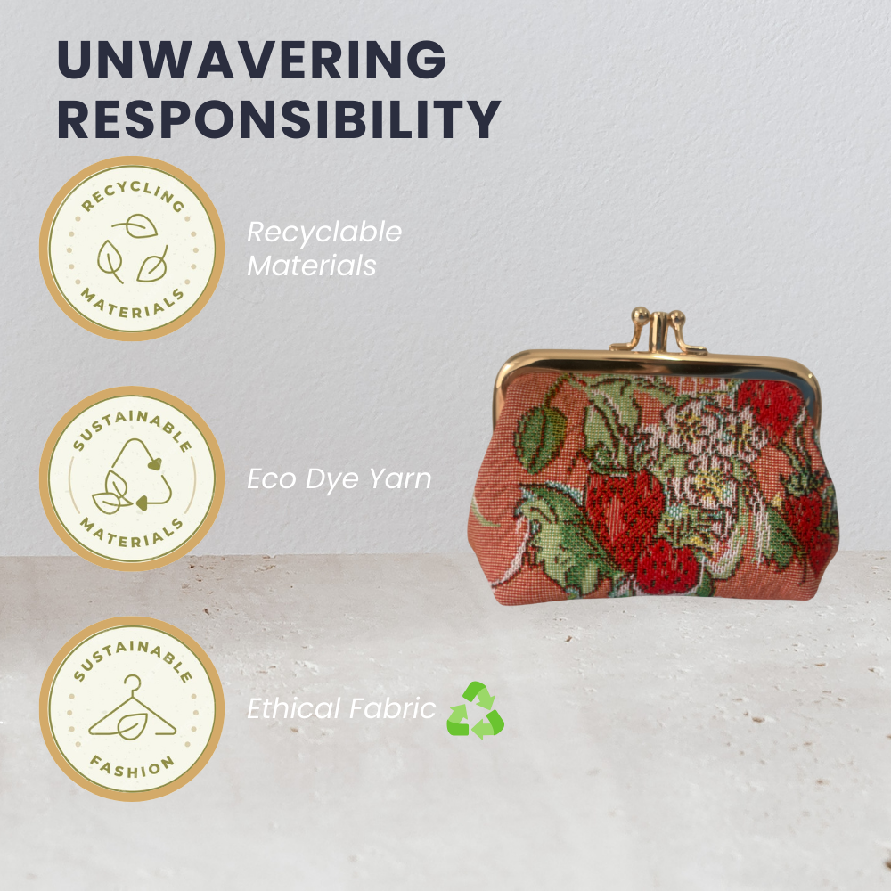 Wild Strawberry Coin Clasp Frame Purse