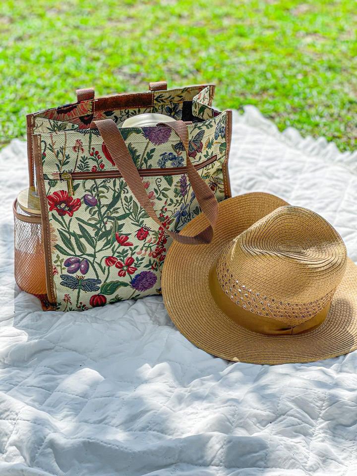 Morning Garden Floral Shopper Bag