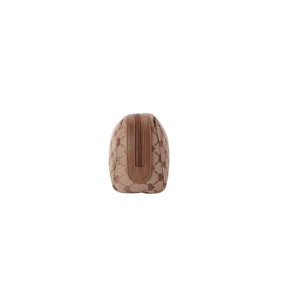 Signare London - B-Loved Beauty Bag On Beige Monogram