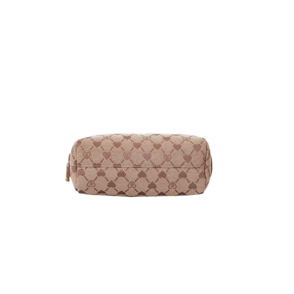 Signare London - B-Loved Beauty Bag On Beige Monogram