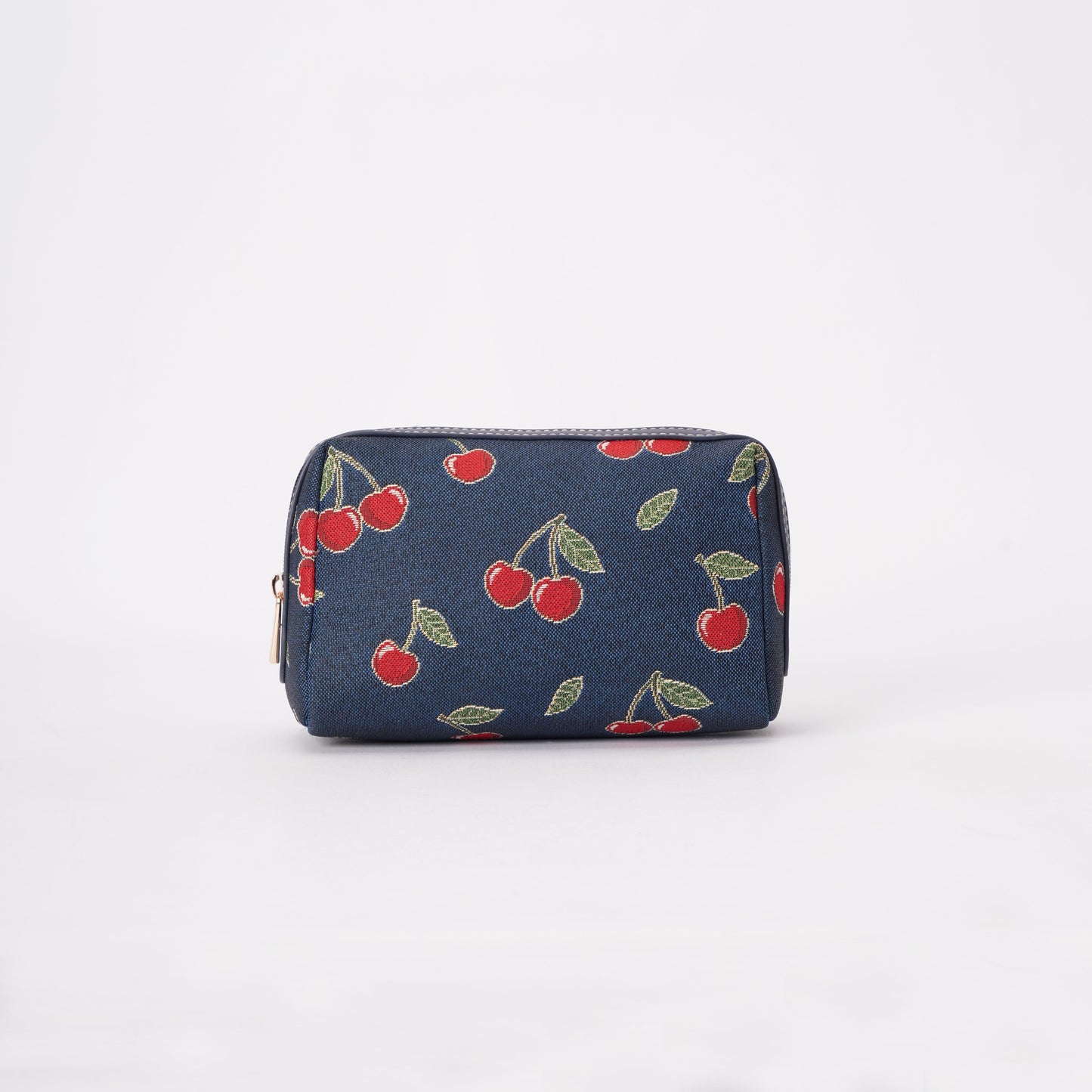 Signare London - Cherry Denim Blue Beauty Bag