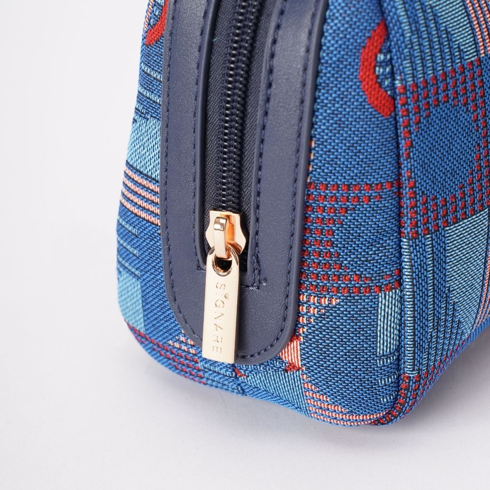 Signare London - Beauty Bag TfL Piccadilly Moquette Mind The Gap
