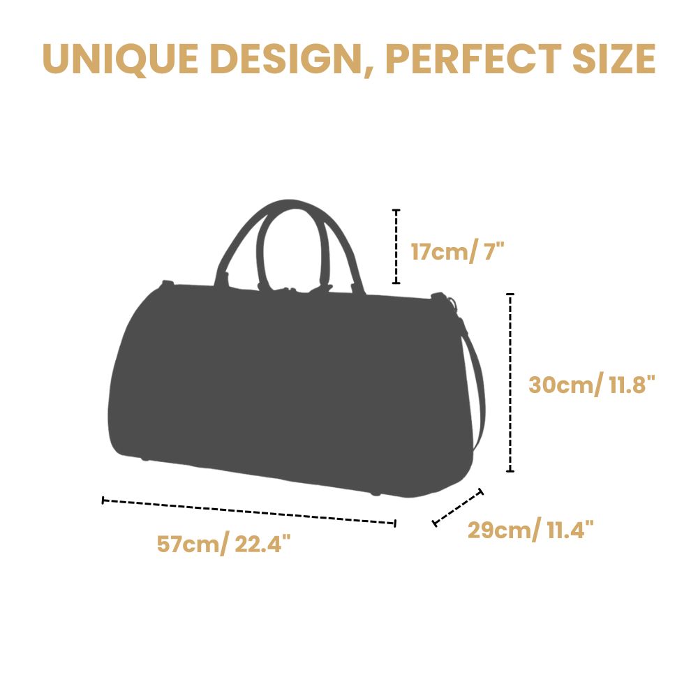 Spring Lamb Beige Big Holdall/Duffel Bag