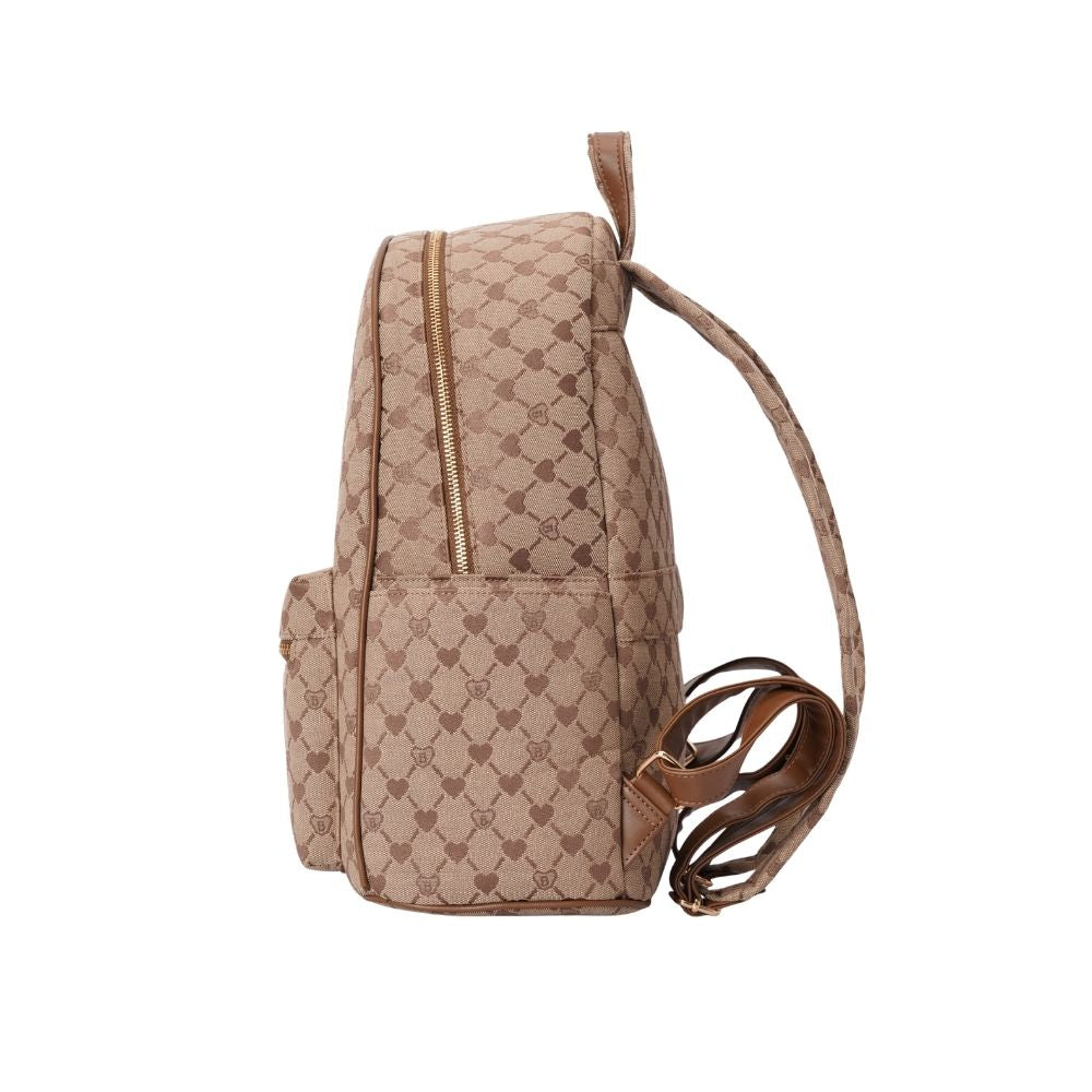 Signare London - B-Loved Big Rucksack On Beige Monogram