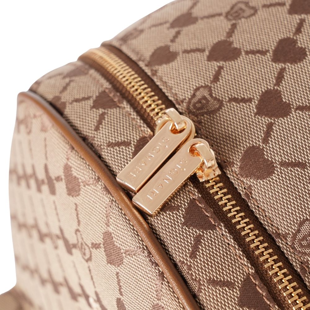 Signare London - B-Loved Big Rucksack On Beige Monogram